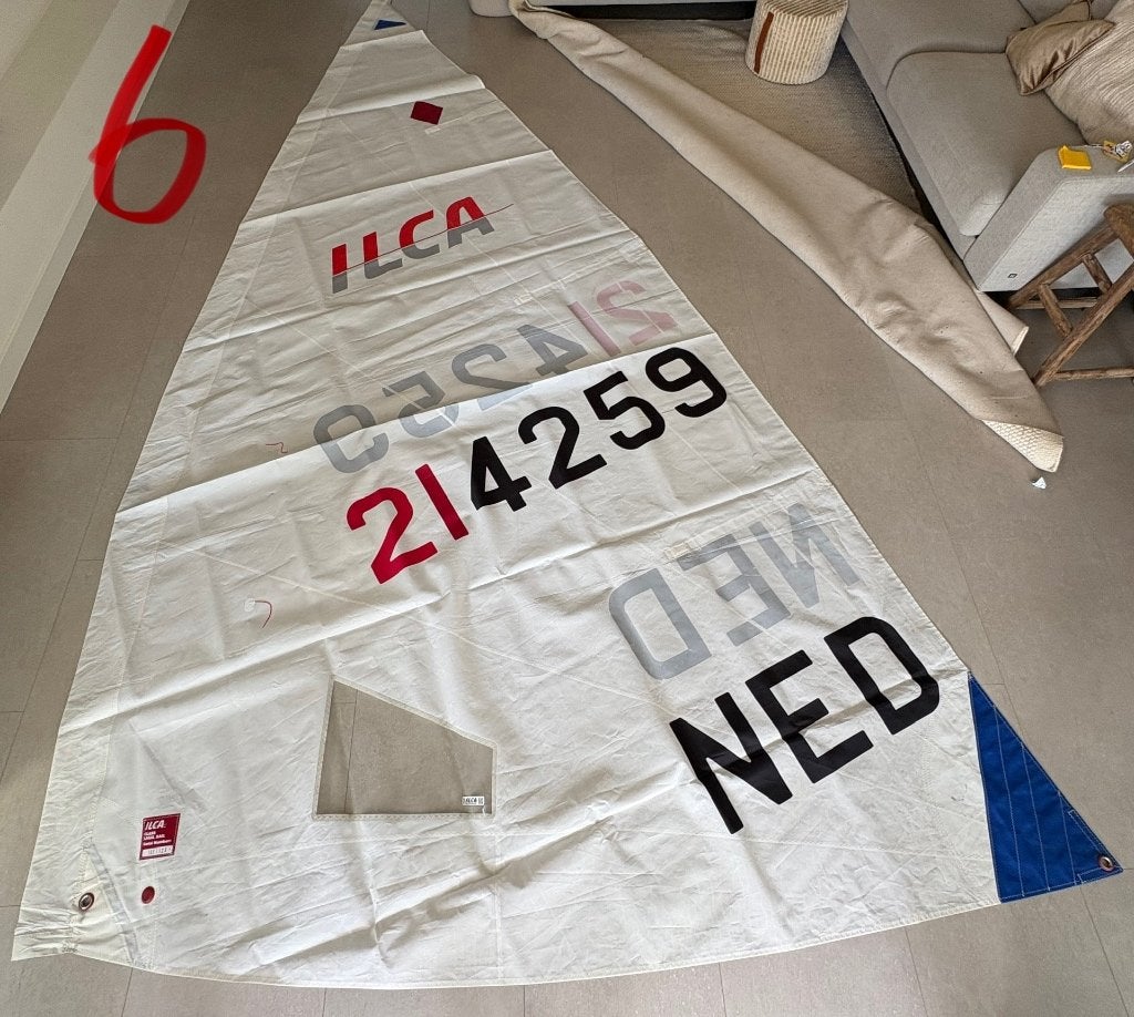 ILCA 6 zeil, Ophalen, Gebruikt, 3 tot 6 meter, Minder dan 15 m²