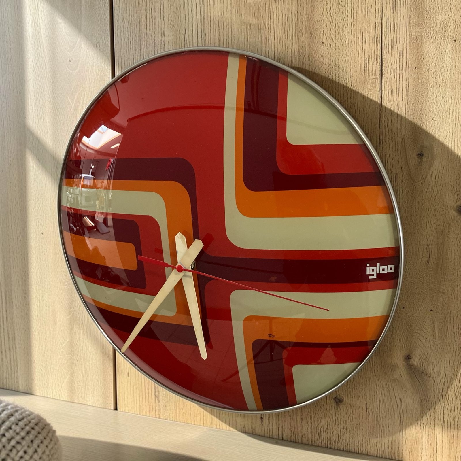 Vintage Space Age klok IGLOO jaren '70 ABBA periode, Antiek en Kunst, Ophalen of Verzenden