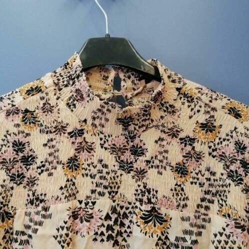 Rue de Femme blouse jurk creme + roze bloemetjes S nr 35868, Kleding | Dames, Rue de Femme, ., Ophalen of Verzenden, Zo goed als nieuw