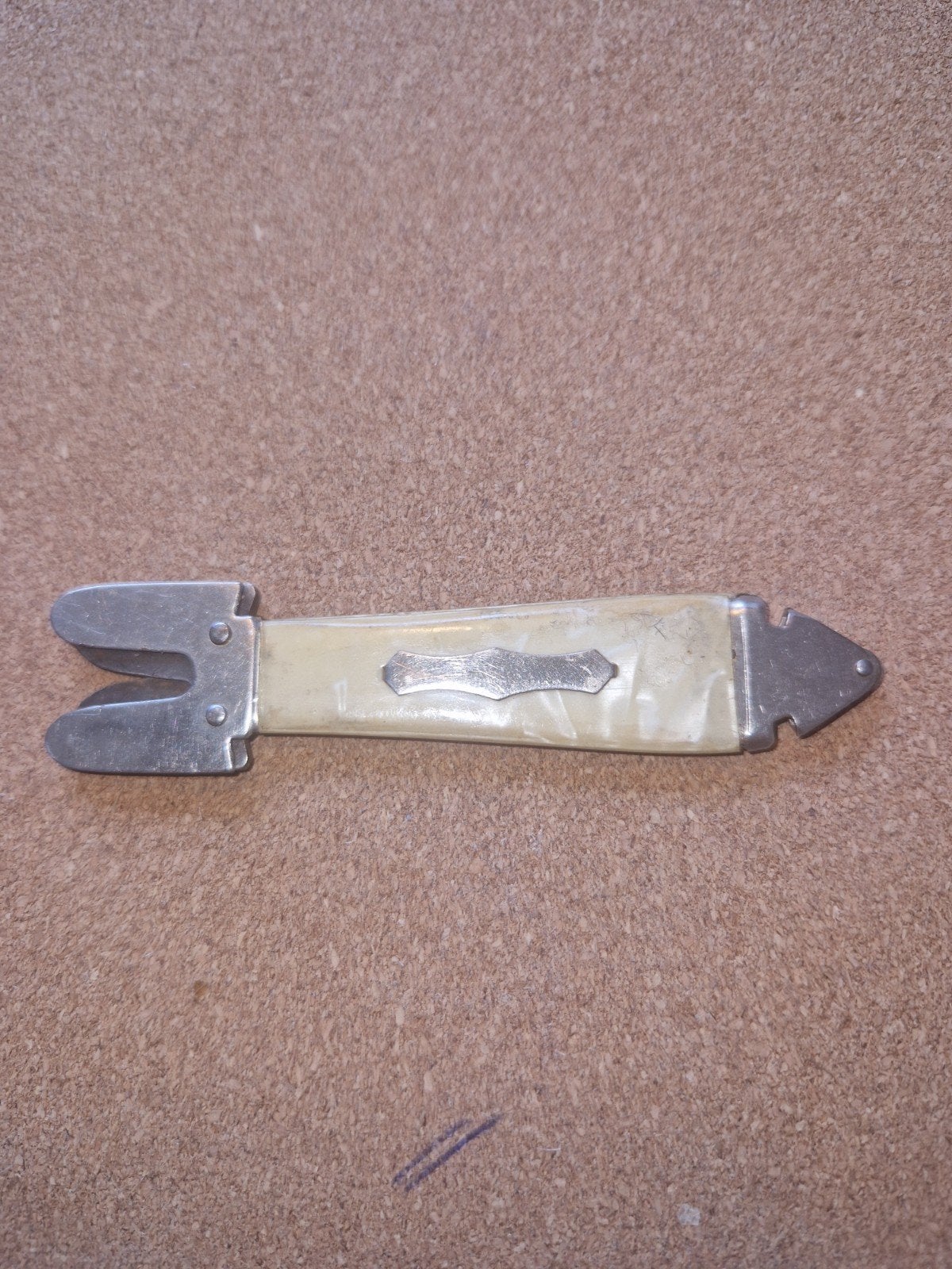 Vintage messenslijper en scheermesje en glassnijder, Ophalen of Verzenden