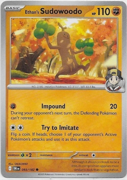 Destined Rivals,  Ethan's Sudowoodo [common] 93/182, Verzenden, Nieuw, Losse kaart