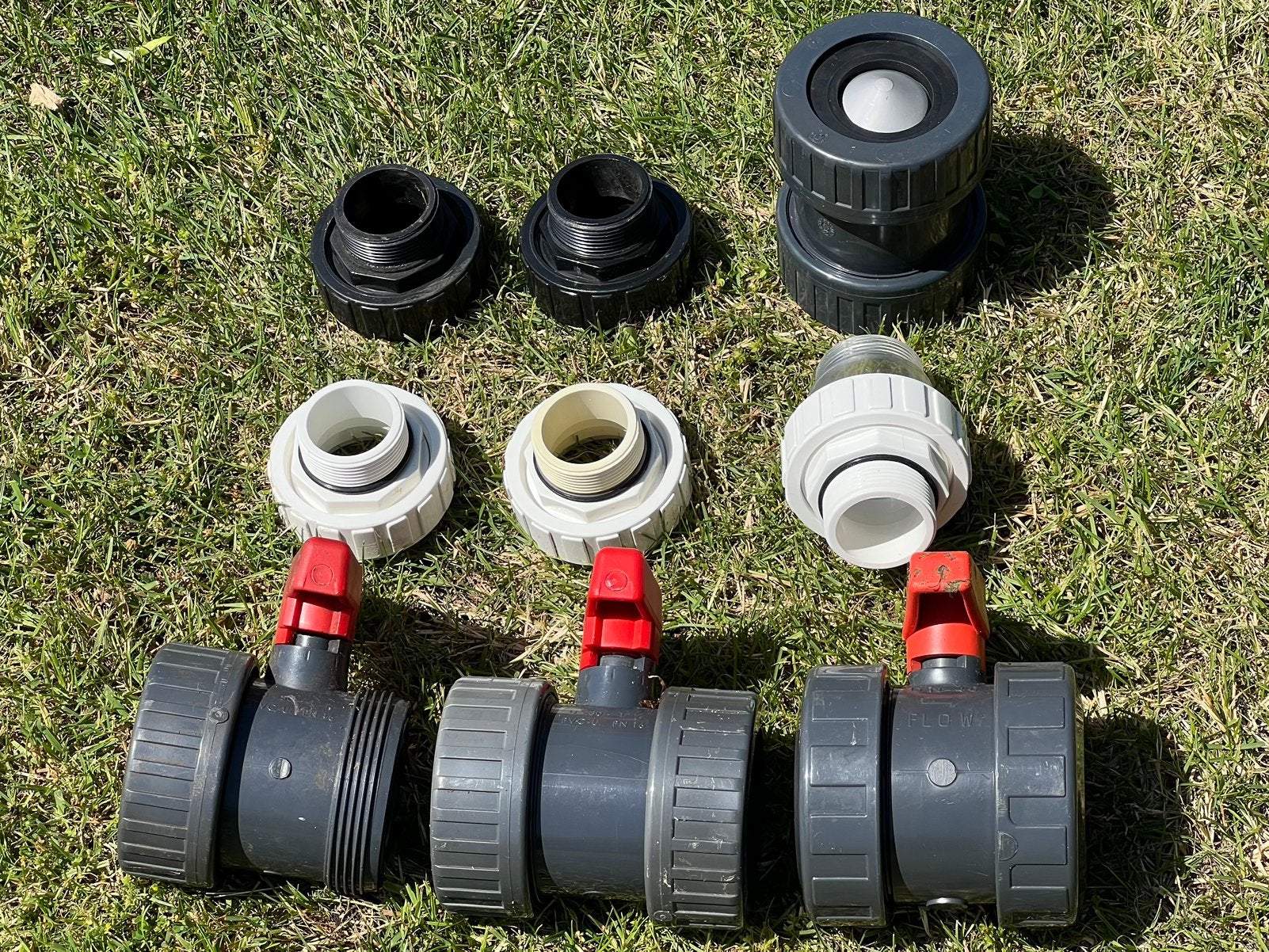 Druk-PVC kogelkranen 50 mm, Doe-het-zelf en Verbouw, Buizen en Afvoer, Ophalen, Gebruikt, Pvc, Overige typen