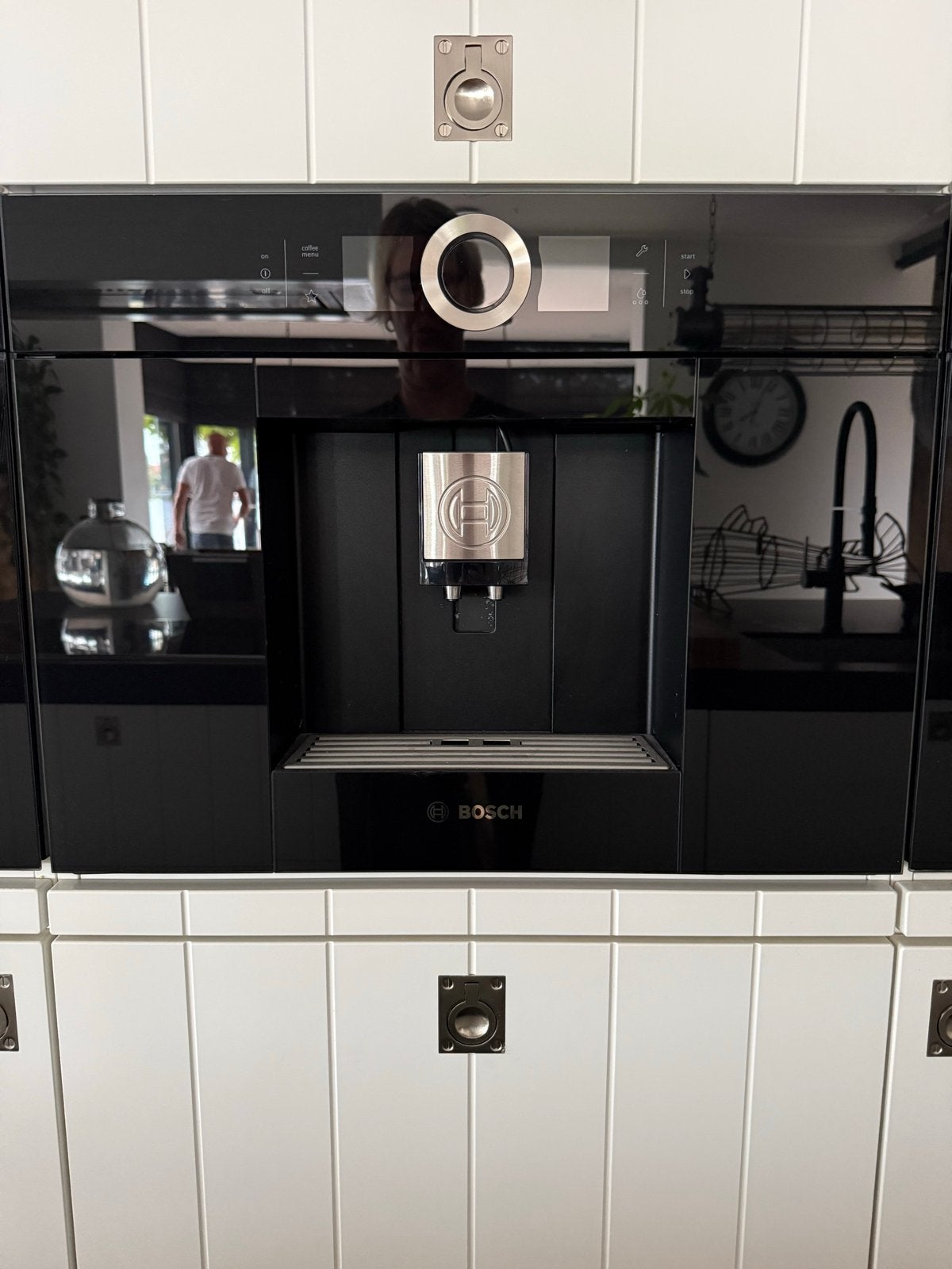 Bosch inbouw koffiemachine - Gebruikt, Ophalen, Afneembaar waterreservoir, 10 kopjes of meer, Koffiemachine
