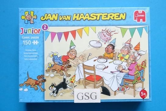 Jan van Haasteren junior 2 verjaardag 150 st nr. 20059-01, Hobby en Vrije tijd, Denksport en Puzzels, Ophalen, Minder dan 500 stukjes