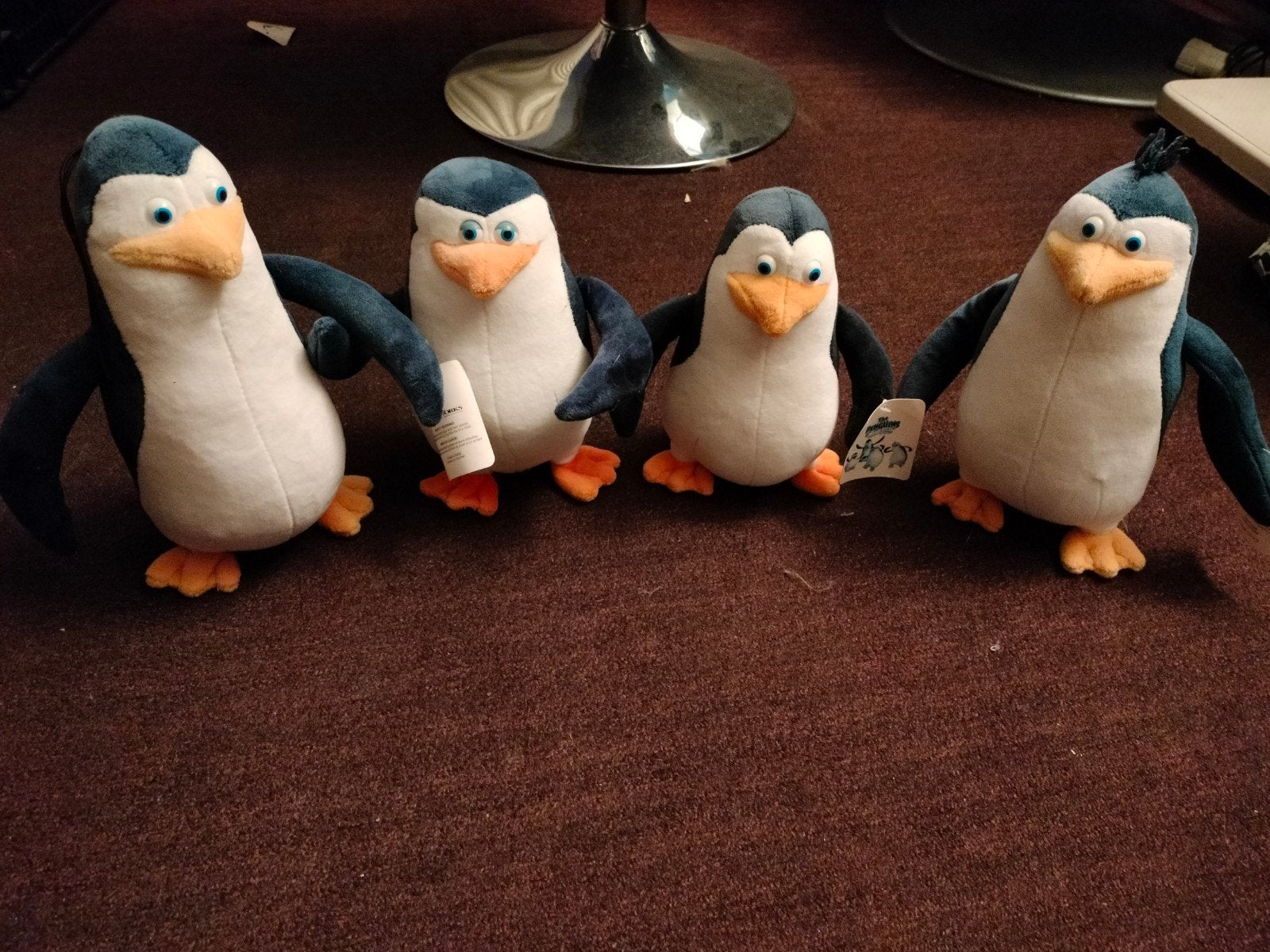 De Pinguïns van Madagascar Knuffels (4 stuks), Pinguïn, Overige merken, Overige karakters, Ophalen of Verzenden