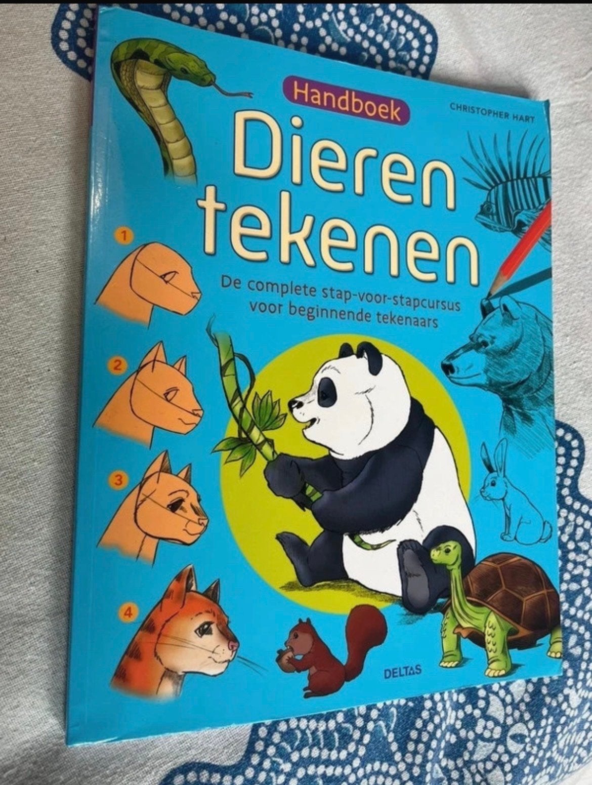 Handboek Dieren Tekenen - Stap-voor-stap cursus, Ophalen of Verzenden, Zo goed als nieuw, Boek of Gids