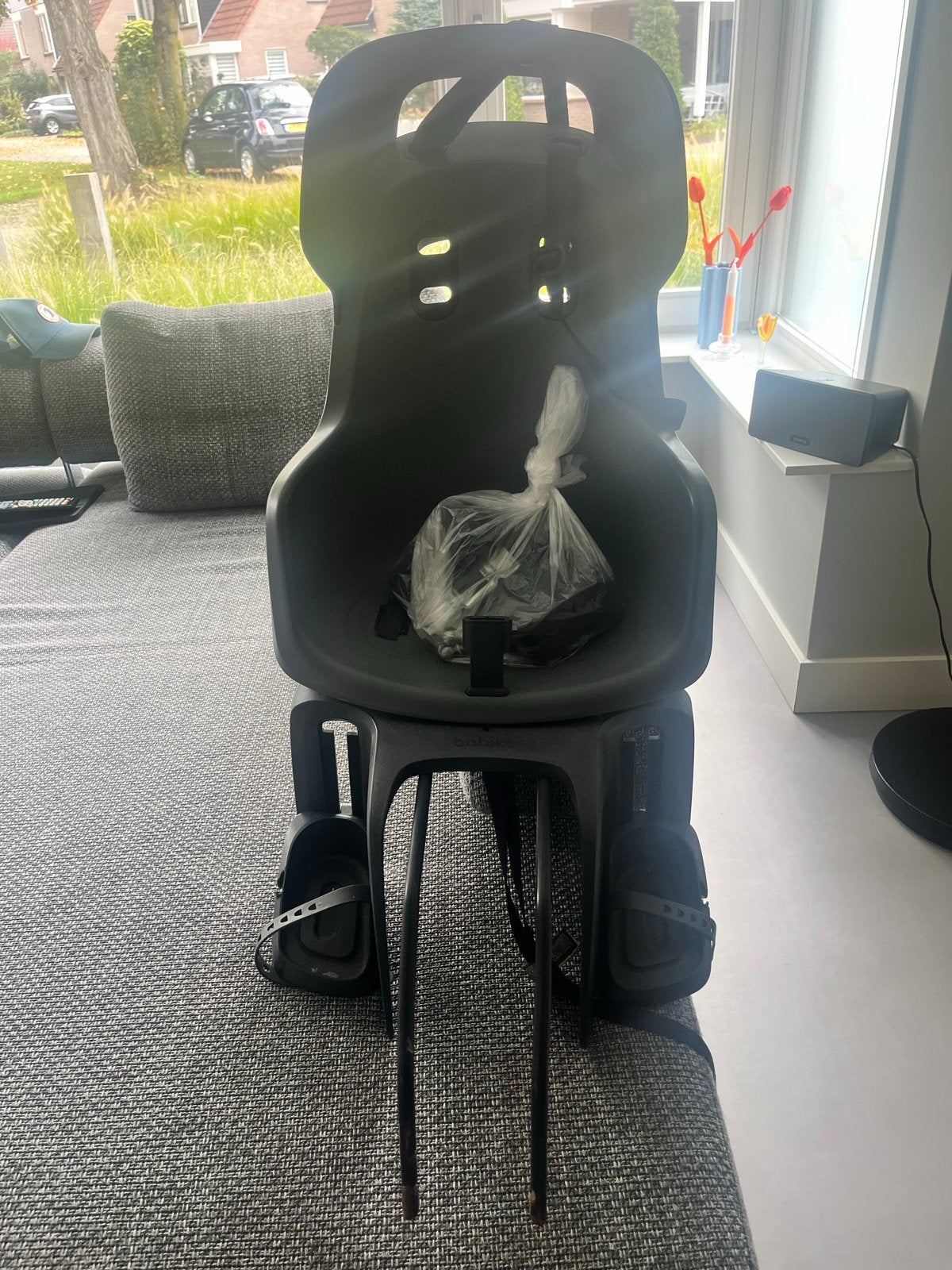 Fietsstoeltje achter Bobike Exclusive Tour, Ophalen, Achterzitje, Voetsteuntjes, 9 t/m 18 kg