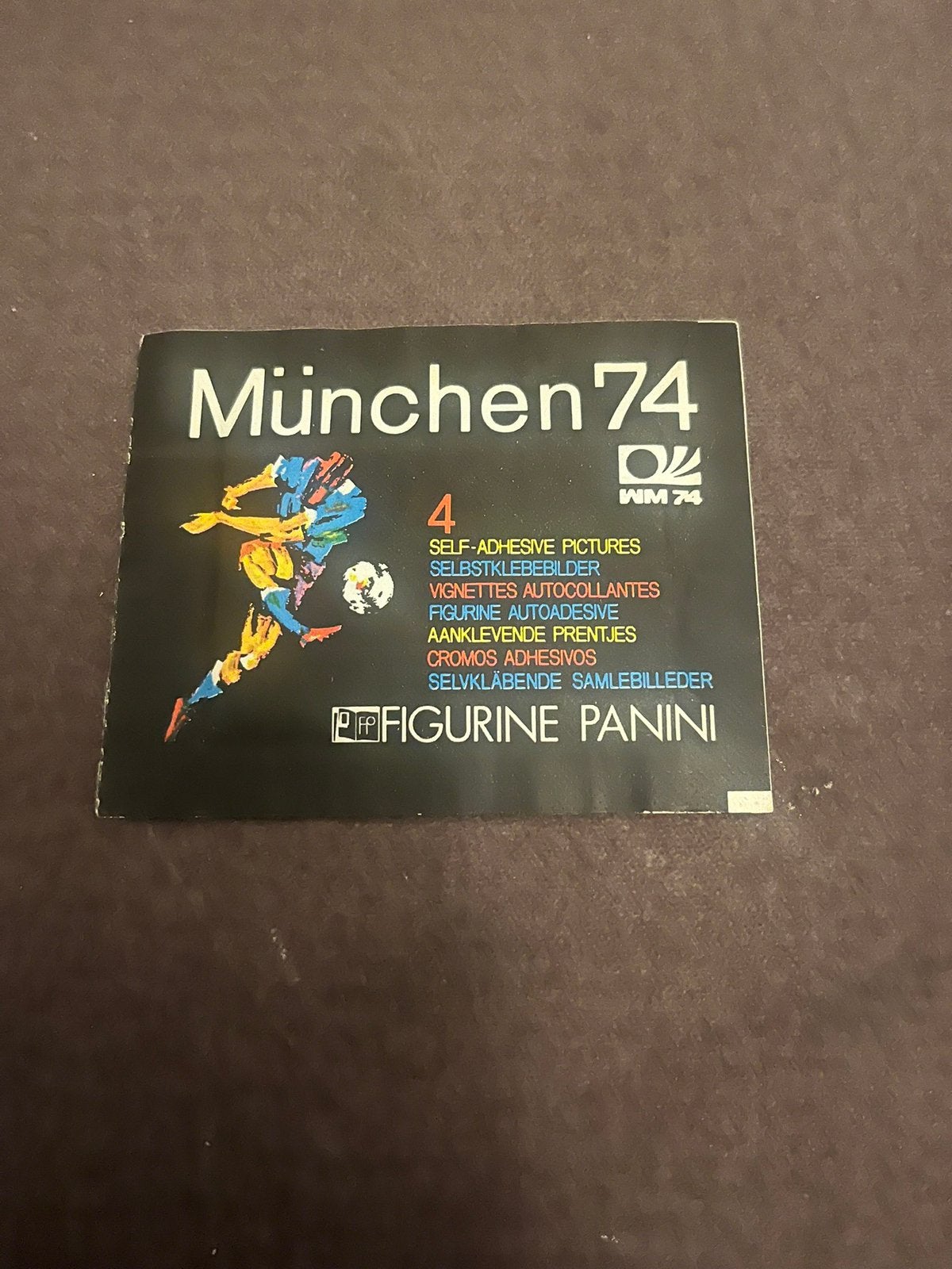 Dicht zakje panini wk 1974, Verzenden, Zo goed als nieuw, Meerdere stickers