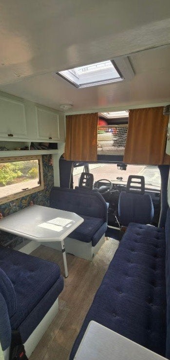Camper interieur Tafel klaptafel dinnette zitgroep kussens e, Caravans en Kamperen, Verzenden, Gebruikt