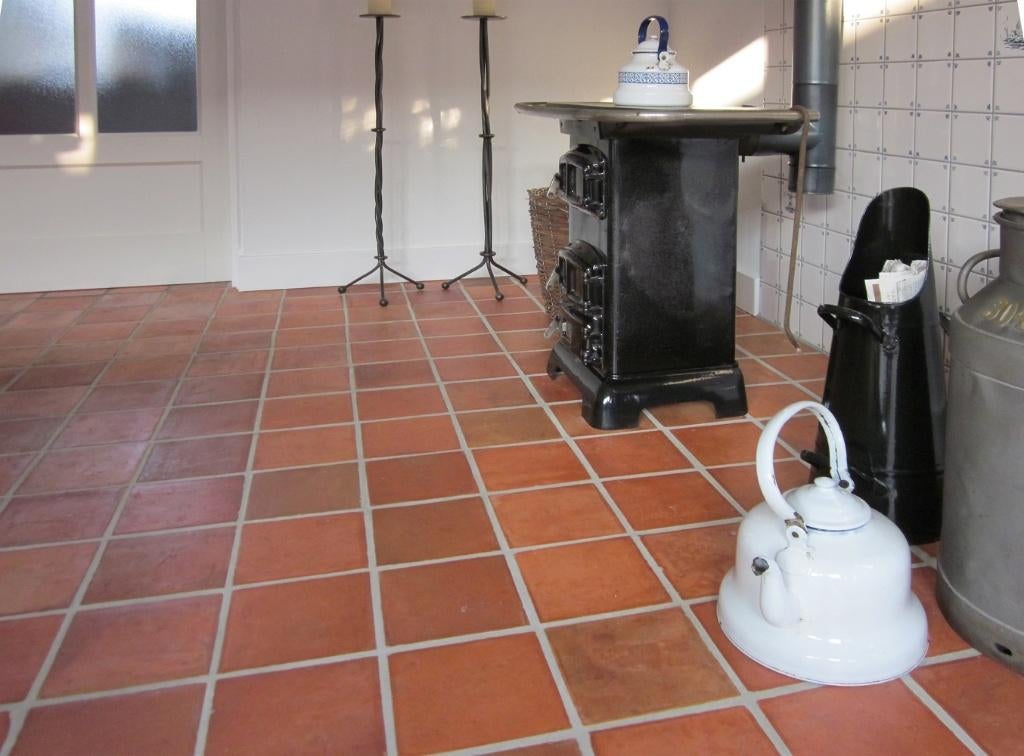 Franse Terra Cotta plavuizen, Doe-het-zelf en Verbouw, Tegels, Ophalen, Nieuw, Minder dan 20 cm, 10 m² of meer