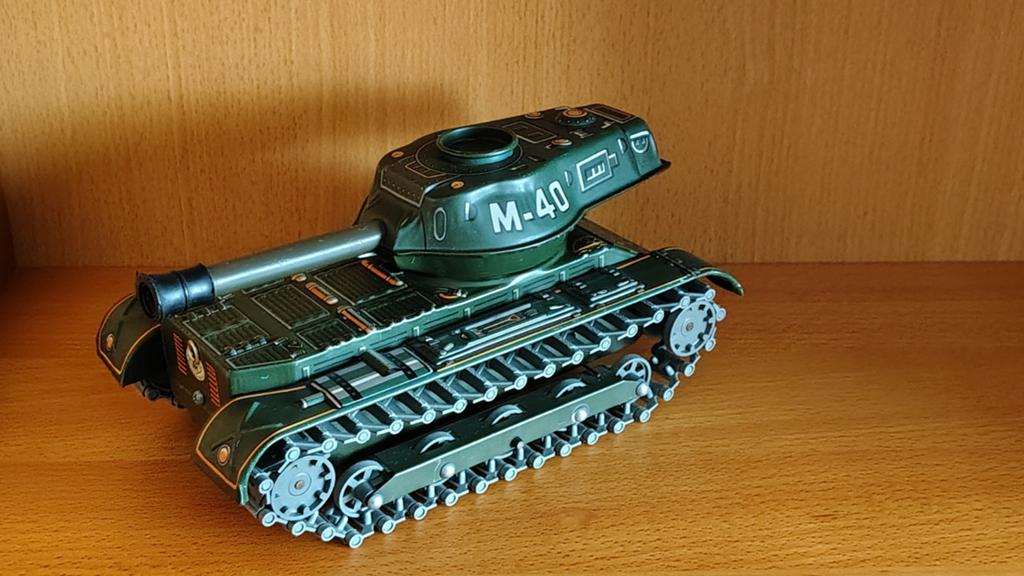 Modern Toys - M-40 Tank - Tin Toy Vintage, Ophalen of Verzenden, Gebruikt