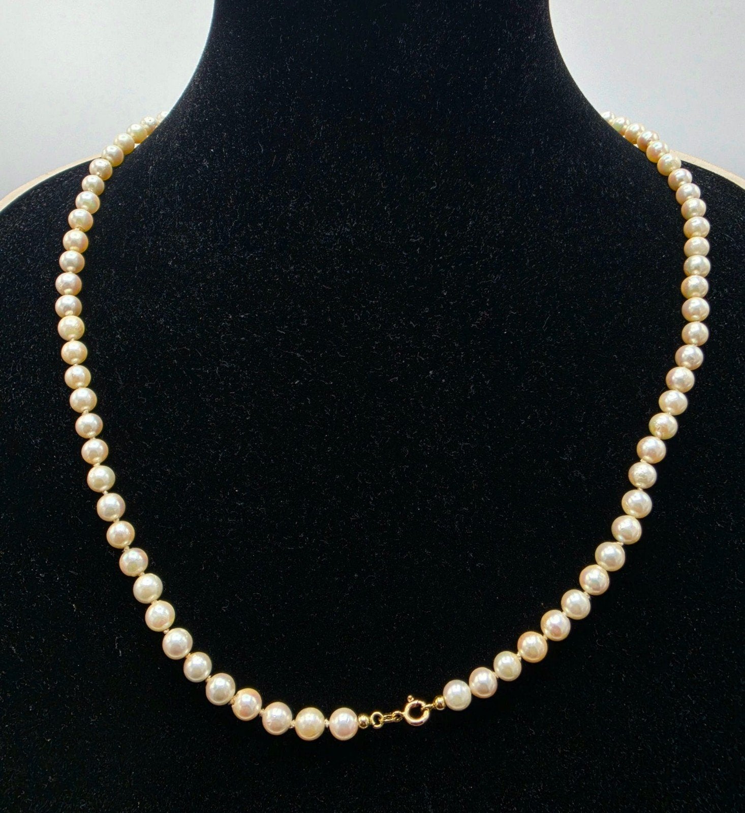 Parel Ketting met Gouden Slot, Verzenden, ., Zo goed als nieuw, .