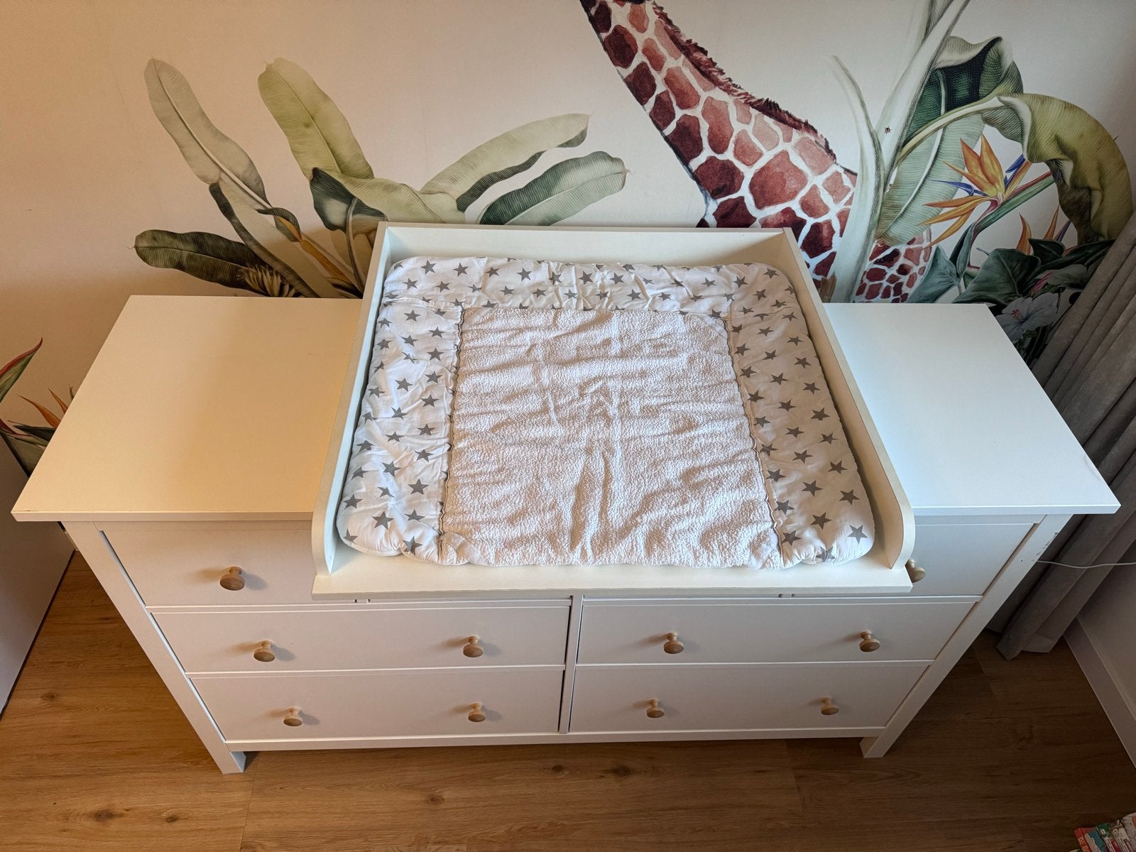IKEA Hemnes ladekast met commode opzetstuk, Kinderen en Baby's, Kinderkamer | Commodes en Kasten, Ophalen, Gebruikt, 50 tot 70 cm