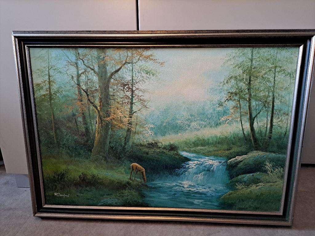 olieverfschilderij R. Danford, Ophalen