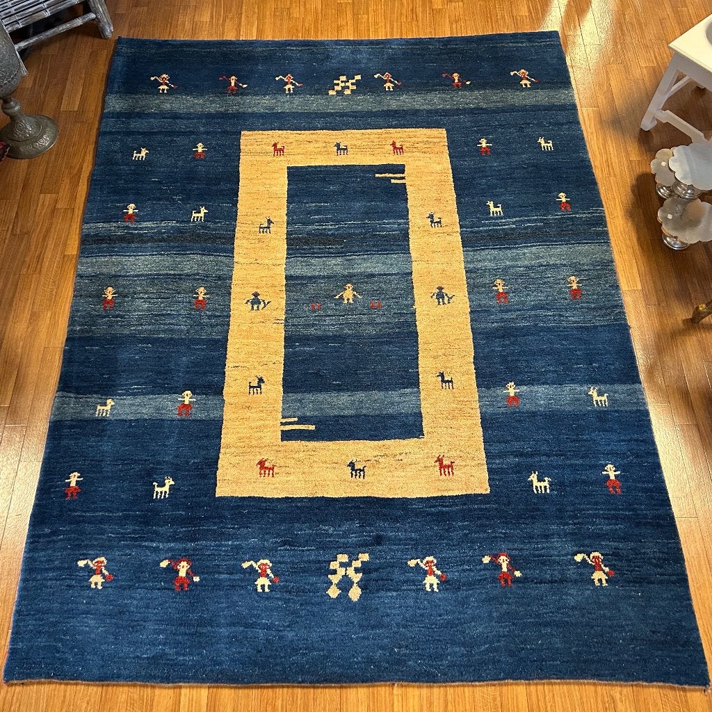 perzisch tapijt gabbeh - 288 x 215 cm - Gratis bezorgd, TTM Wonen, Meubels – (Perzische) Tapijten en Woonaccessoires, Geel, Taag 63, 2491 CS, Den Haag (Forepark)