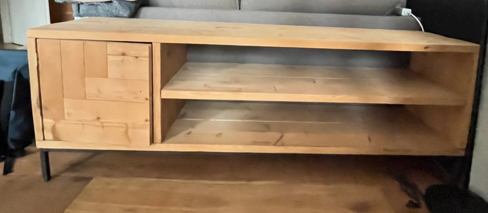 Houten (tv)kast, Huis en Inrichting, Ophalen, 150 tot 200 cm, Hout, Zo goed als nieuw
