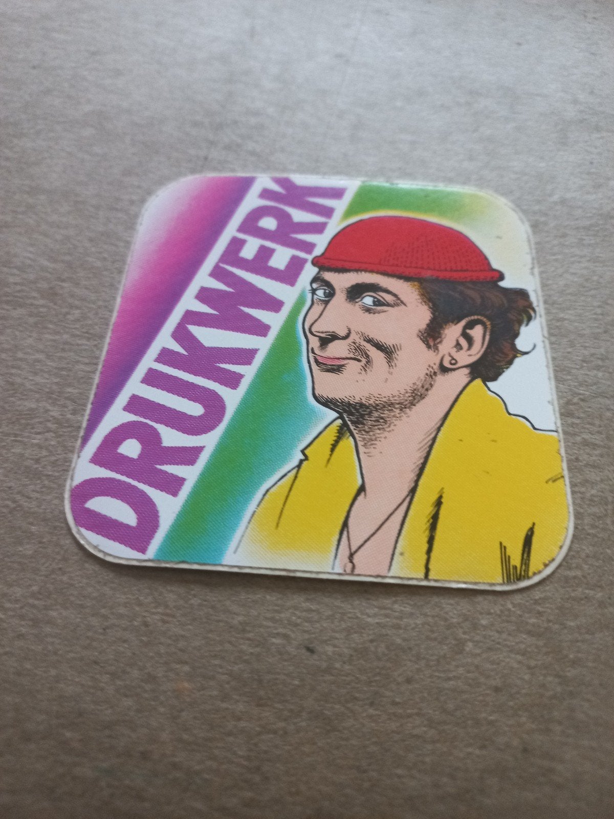 Drukwerk Sticker - Vintage Muziek Memorabilia, Ophalen of Verzenden