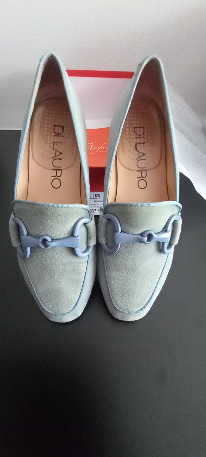 Di Lauro lichtblauwe mocassins - Maat 39, Kleding | Dames, Ophalen, Blauw, Espadrilles of Moccasins, Di Lauro
