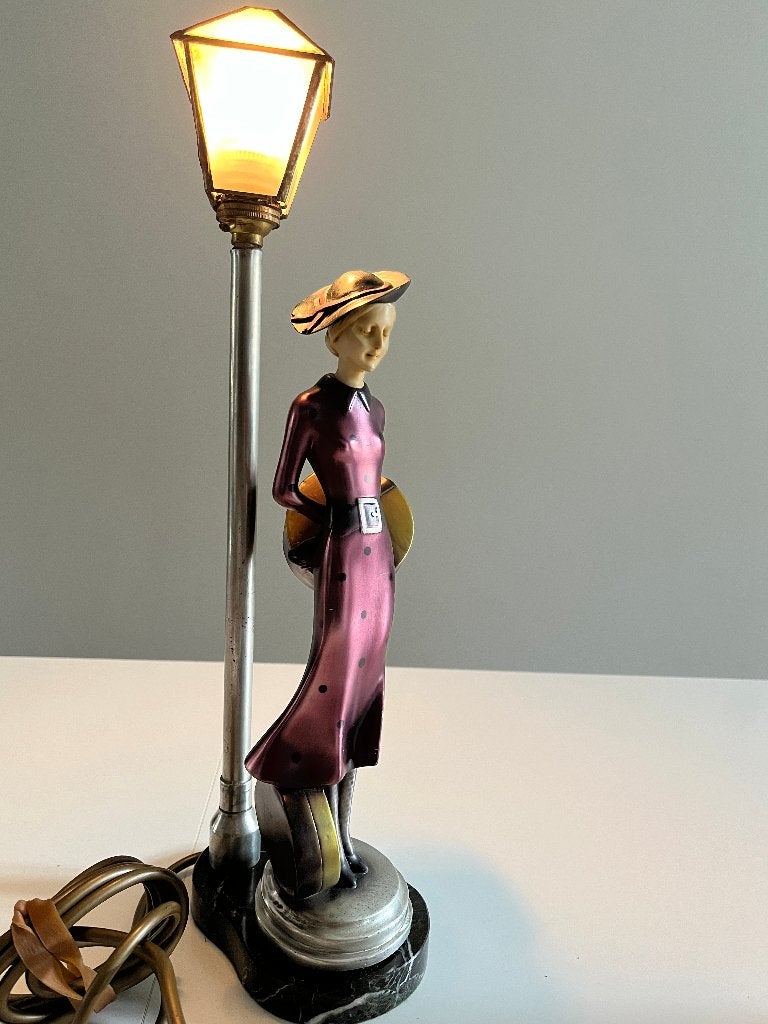 Art deco lamp, Ophalen of Verzenden