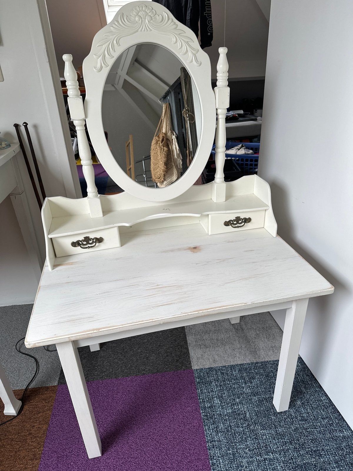 Brocante Kinderkaptafel / Speeltafel - Sundvik Hout, Ophalen, Gebruikt, Hout