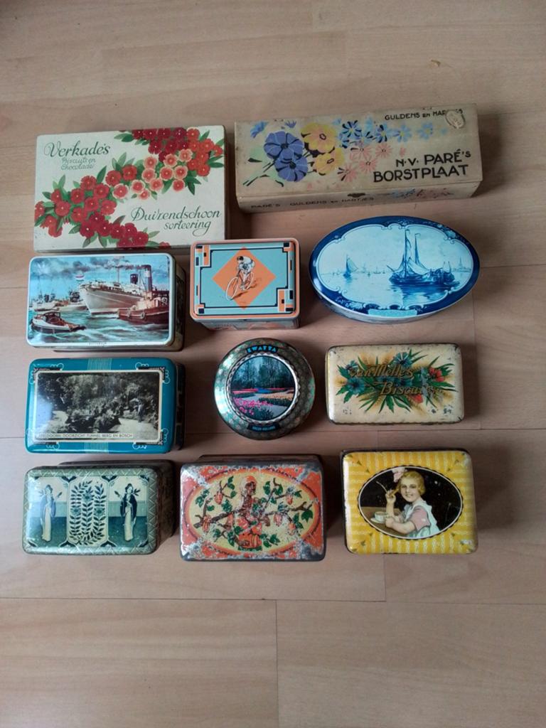 Oude verzamel blikken, Verzamelen, Blikken, Gebruikt, Overige, Ophalen of Verzenden