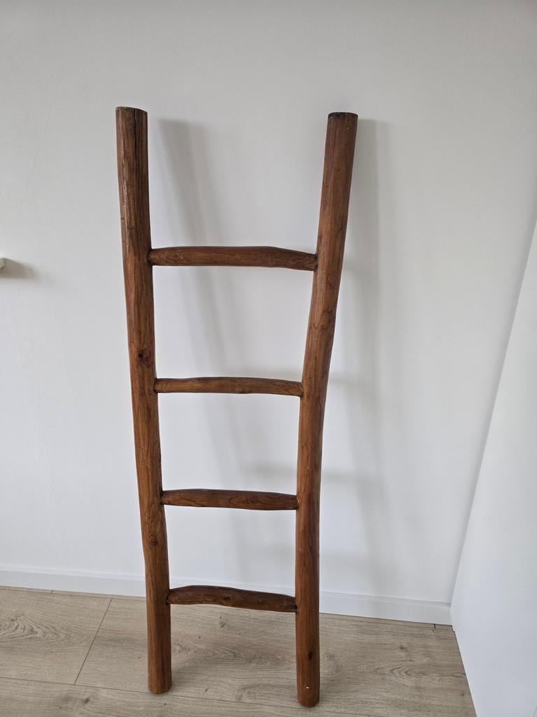 Decoratieve houten ladder, Ophalen of Verzenden, Minder dan 2 meter