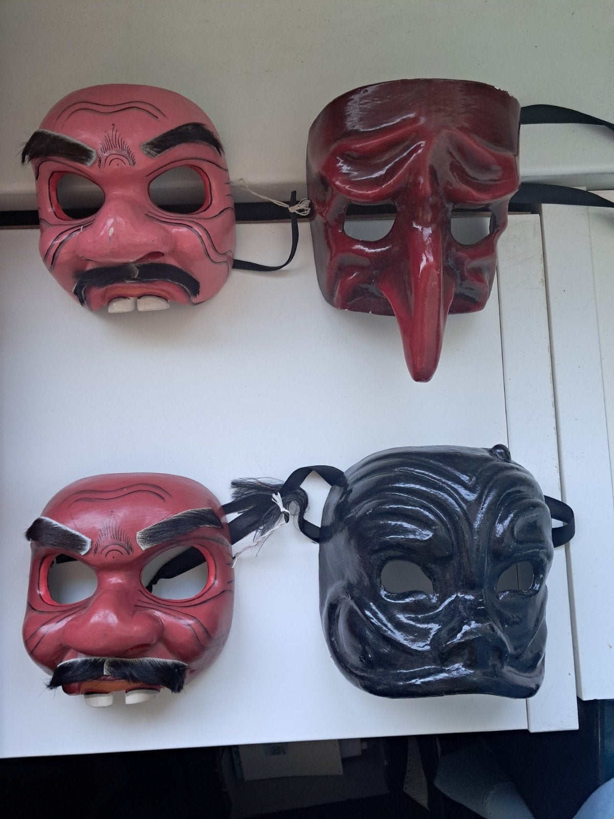 Maskers Commedia Dell'Arte - Set van 4, Ophalen of Verzenden, Nieuw