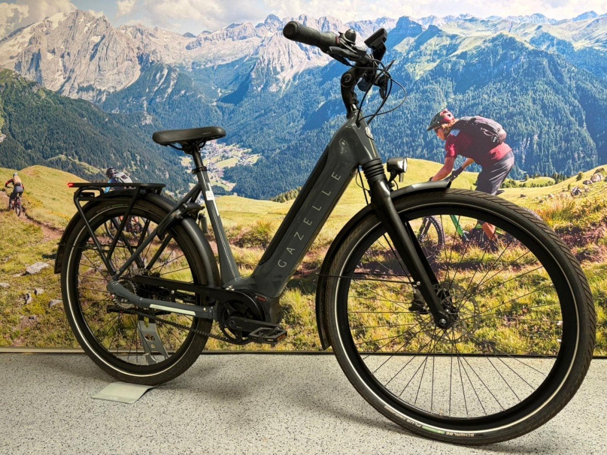 GAZELLE Ultimate C5 HMB Dames Anthracite Grey Glans 53cm, Ophalen, Gebruikt, -, -