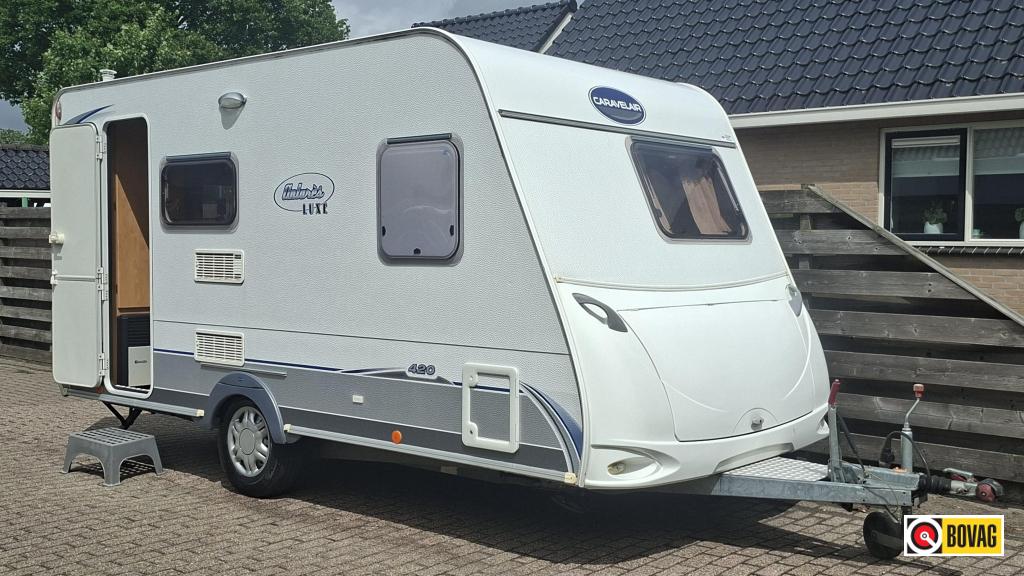 Caravelair Antares 420 incl. voortent !, Overige typen, Bedrijf, Treinzit, 750 - 1000 kg