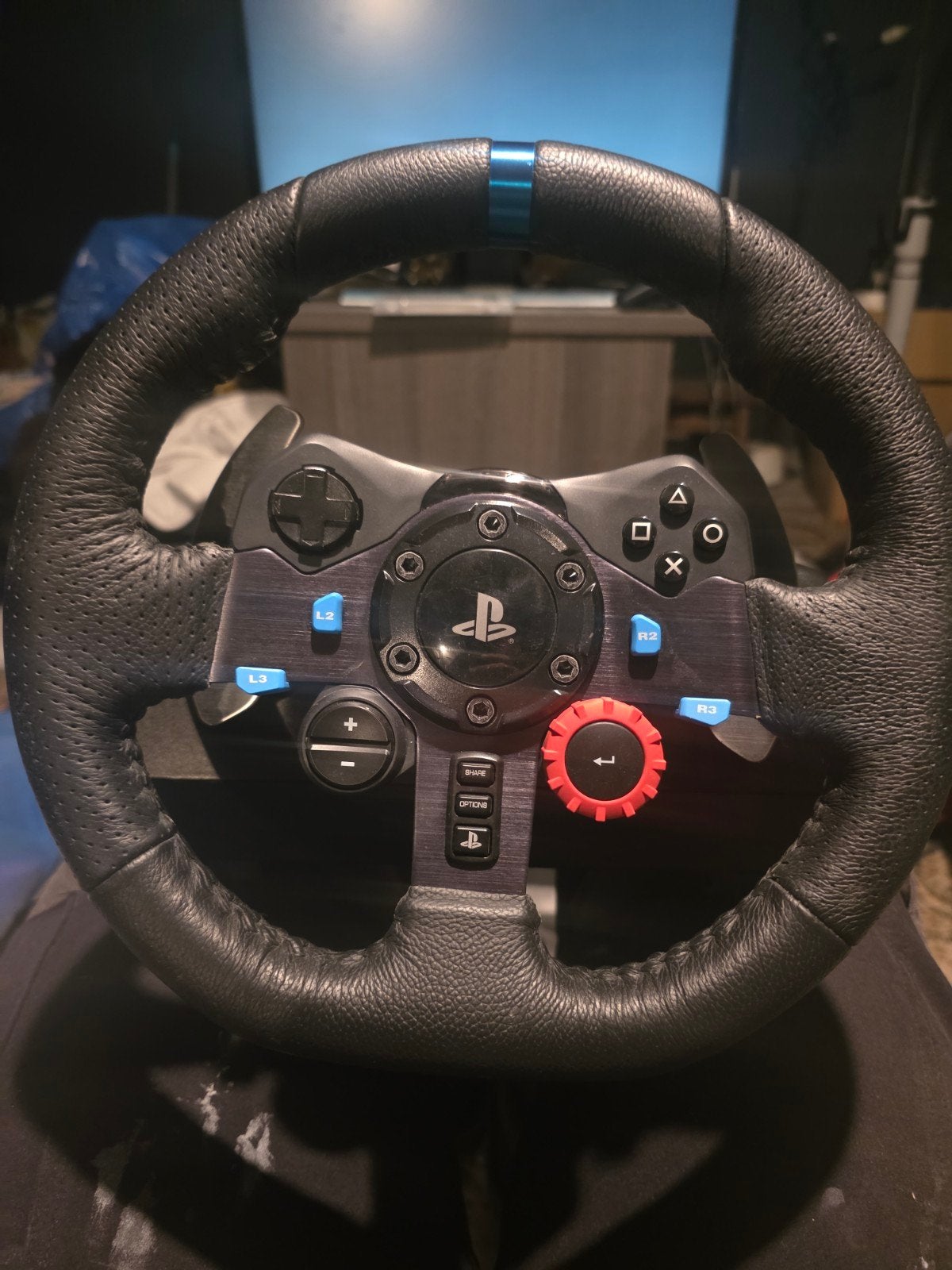 Logitech G29 racestuur met pedalen moet snel weg!!, Ophalen, Racestuur, Gebruikt, Force feedback