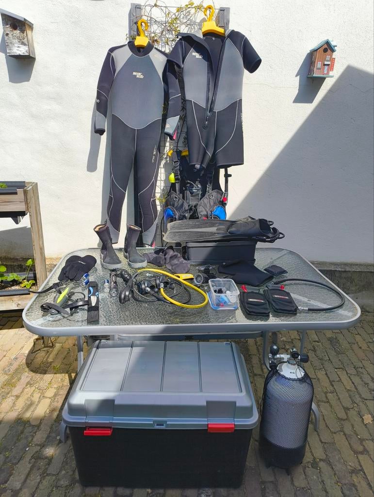 Bijna complete duikset, Watersport en Boten, Duiken, Gebruikt, Duikpak, Ophalen
