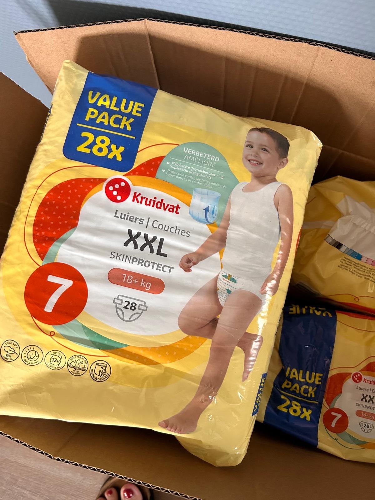 Kruidvat Luiers XXL (18+ kg) - 5 pakken, Ophalen, Nieuw