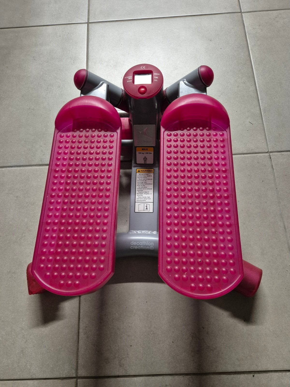 Compacte Stepper met Display - Ideaal voor Thuis, Sport en Fitness, Ophalen, Gebruikt, Stepapparaat, Metaal