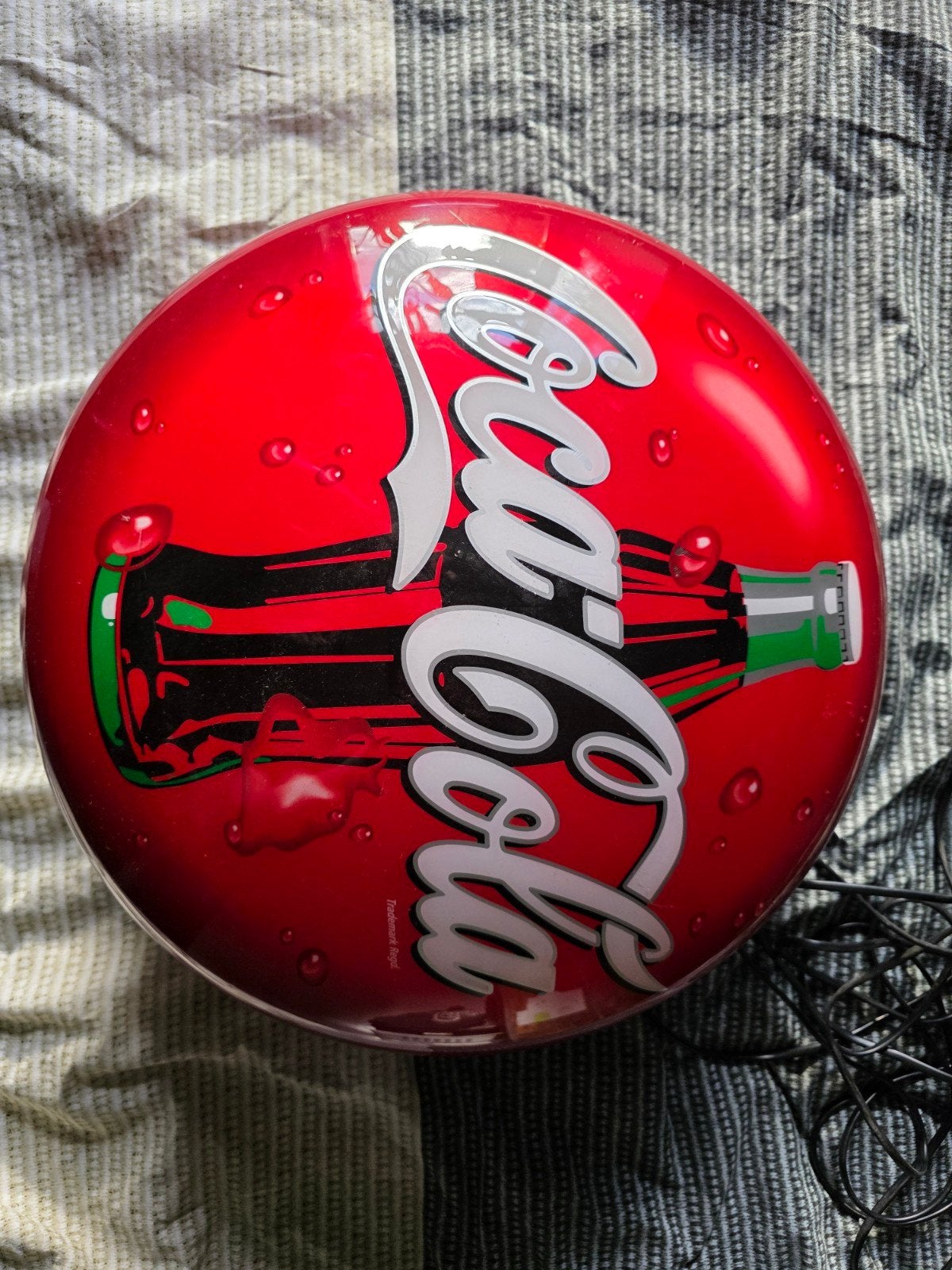 Coca-Cola Lichtbak - Vintage Reclamebord met ketting, Ophalen of Verzenden, Gebruikt, Lichtbak of (neon) lamp