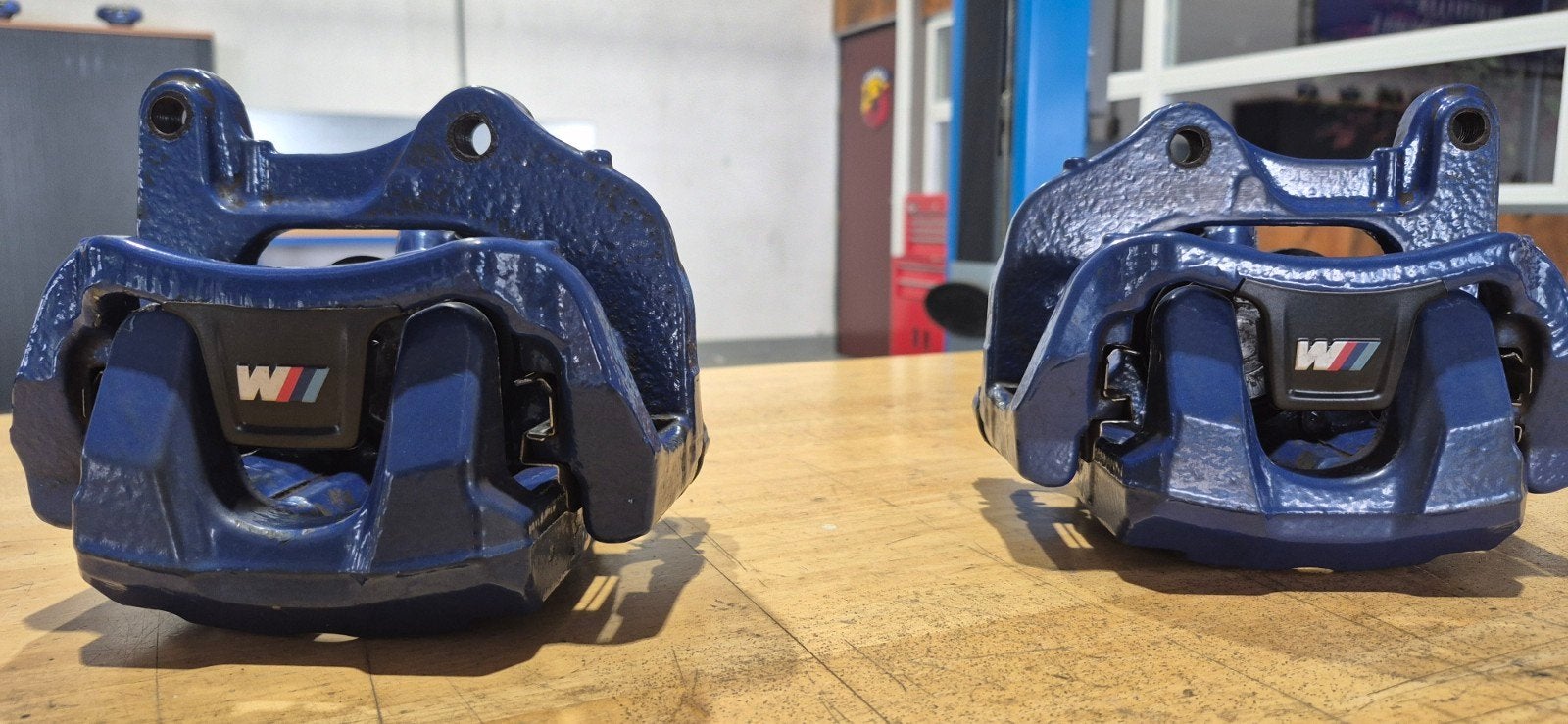 BMW M Performance Remklauwen Blauw - Set (Gebruikt), Auto-onderdelen, Ophalen, Gebruikt, BMW