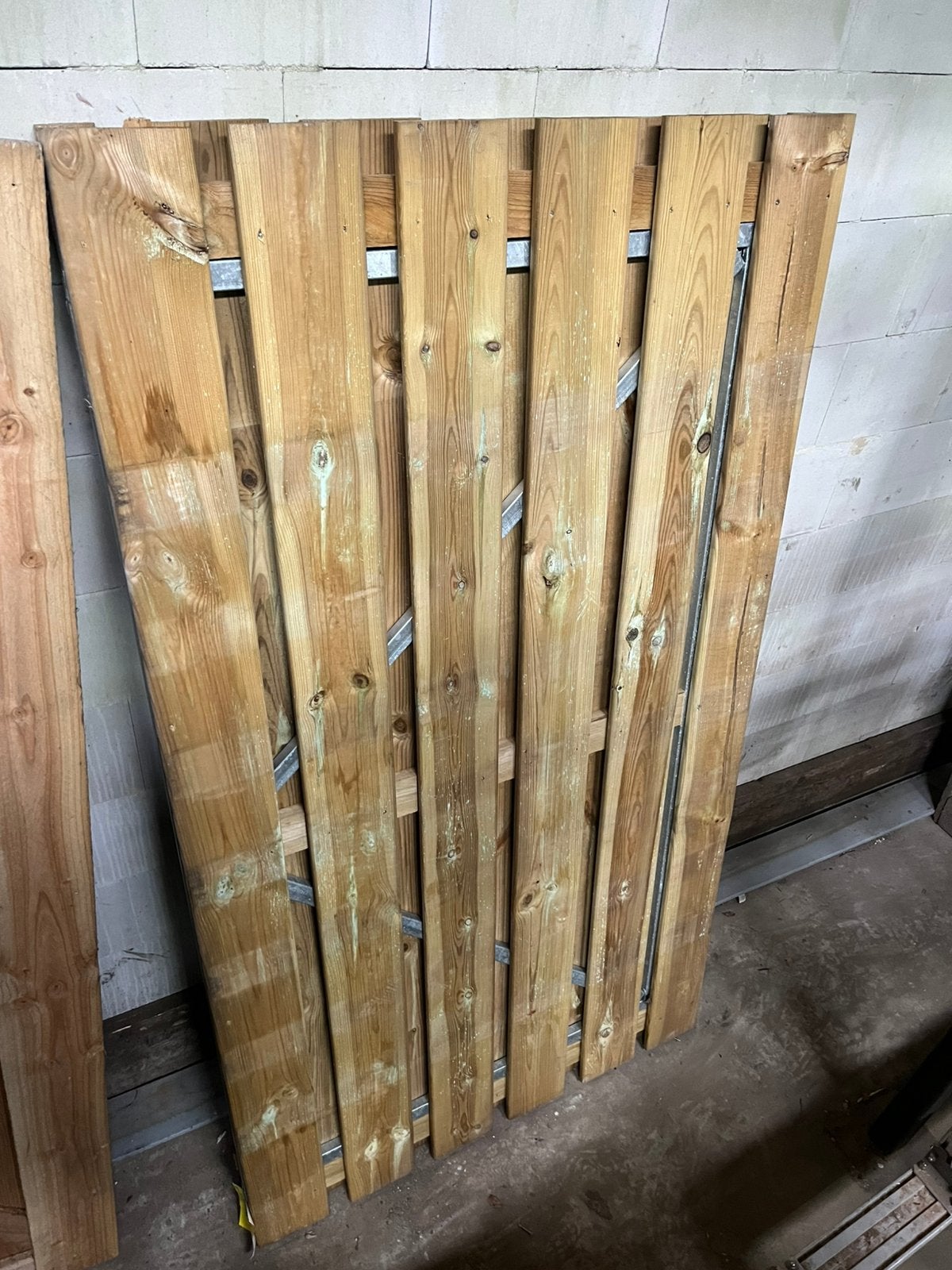 Grenen poort 100x180, Ophalen, Zo goed als nieuw, 150 tot 200 cm, Hout