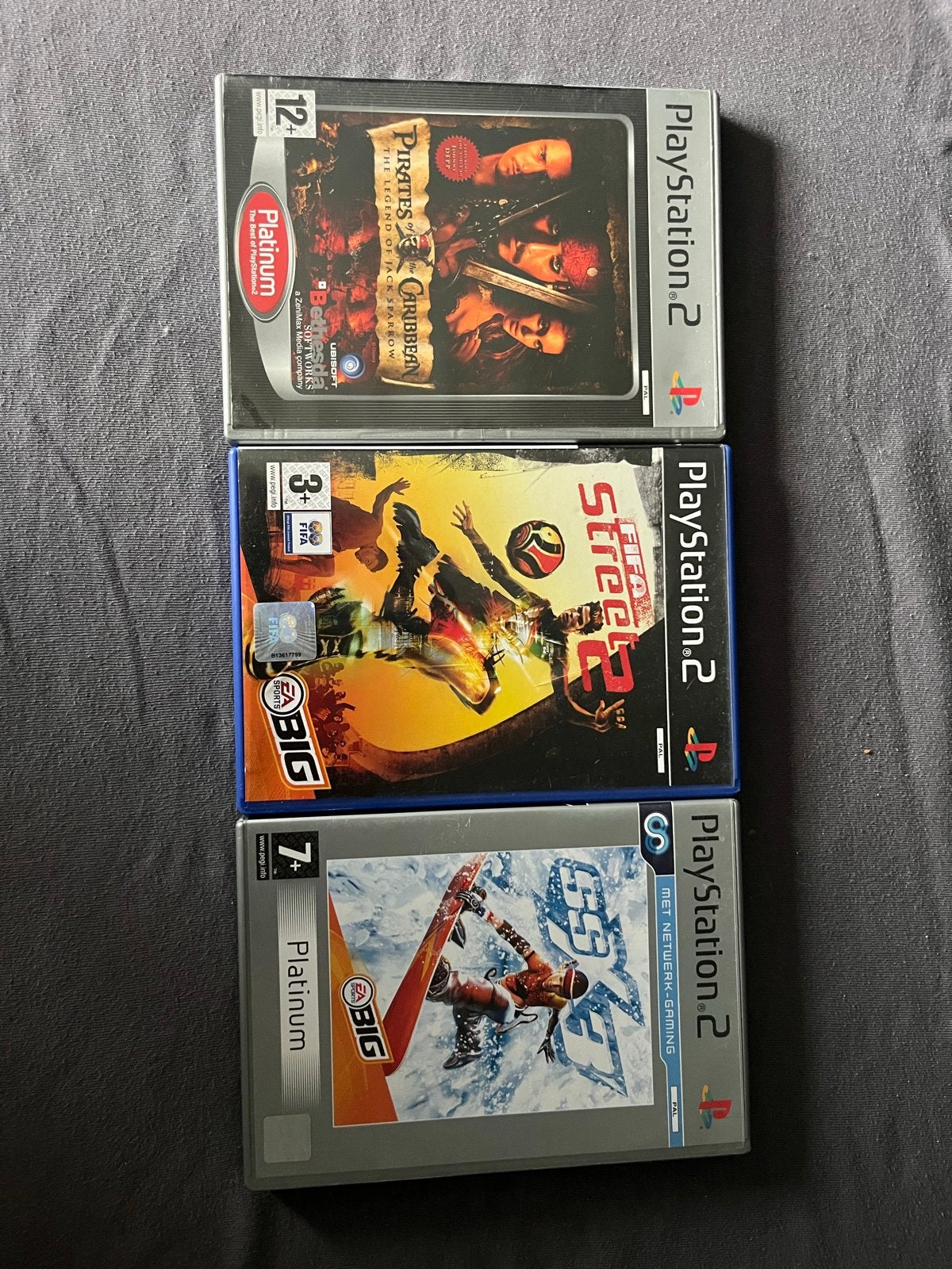 PS2 Games: Pirates, FIFA Street 2, SSX on Tour, Spelcomputers en Games, Games | Sony PlayStation 2, Gebruikt, Overige genres, 2 spelers