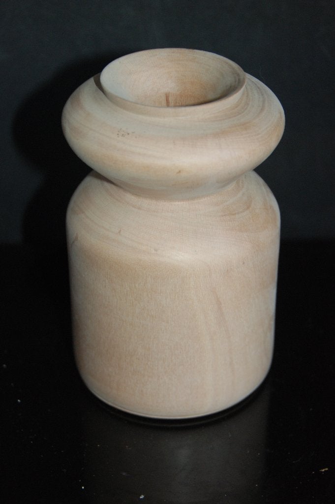 Unieke houten vaas plantaan hout limited edition Nieuw, Verzenden, Nieuw, Hout