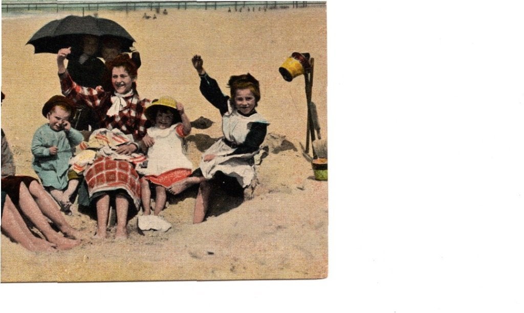 Oude Ansichtkaart Scheveningen Strandgezicht Kinderen, Ophalen of Verzenden, Voor 1920, Ongelopen, Kinderen