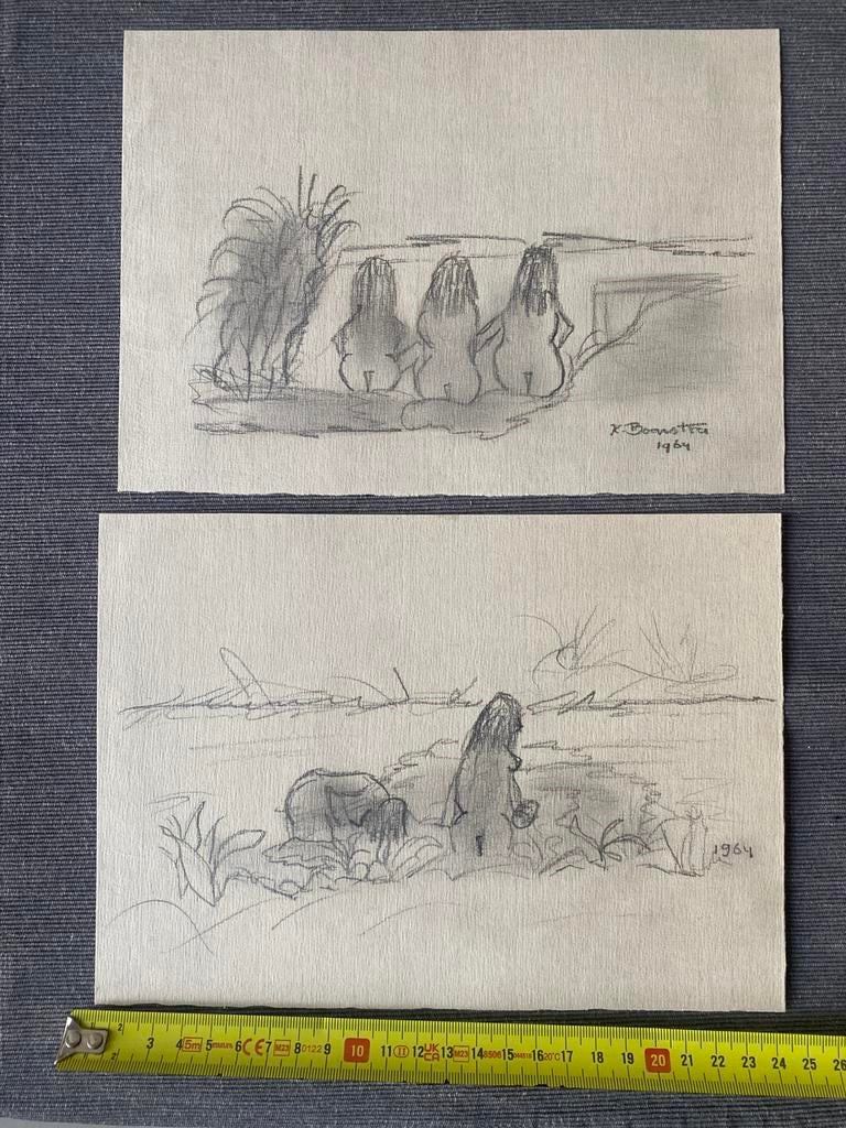Klaas Boonstra originele tekeningen, Antiek en Kunst, Ophalen of Verzenden