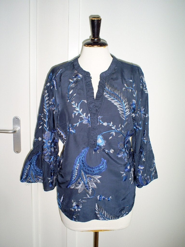 geborduurde GUSTAV blouse mt. 40 met flared mouw, Maat 38/40 (M), Gustav, Zo goed als nieuw, Verzenden
