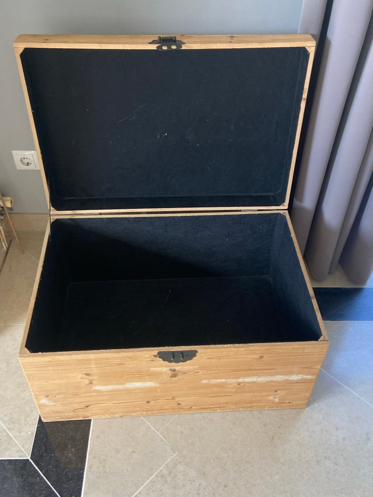 Grenen kist - 76x51x41 cm - Speelgoedkist/Dekenkist, Huis en Inrichting, Woonaccessoires | Kisten, Ophalen, Gebruikt, 50 tot 100 cm