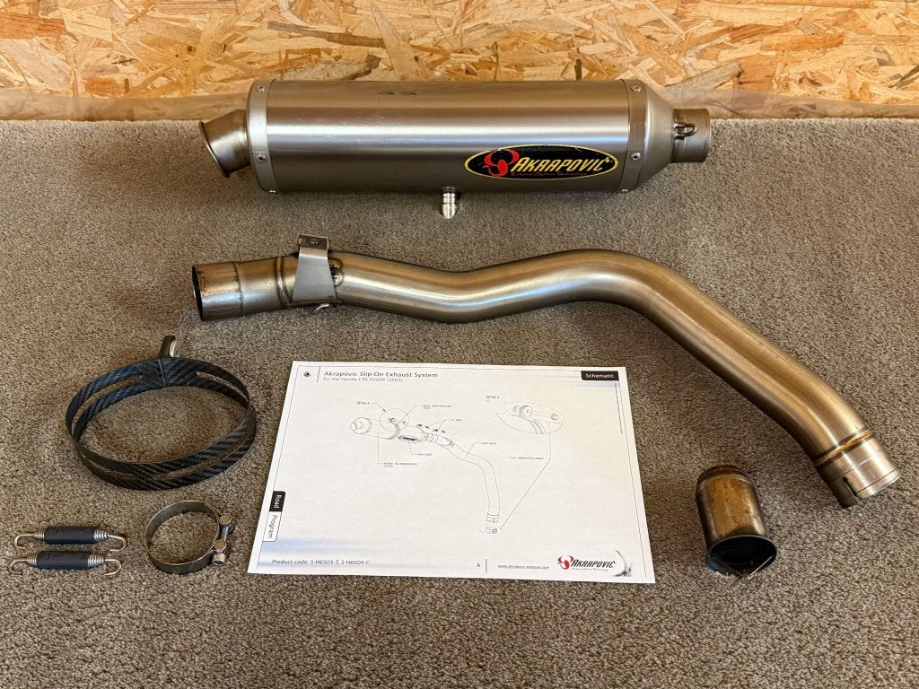 Akrapovic uitlaat demper Honda CBR600RR 2003 2004 PC37, Motoren, Onderdelen | Honda, Gebruikt, Verzenden, Media@akrapovic.com