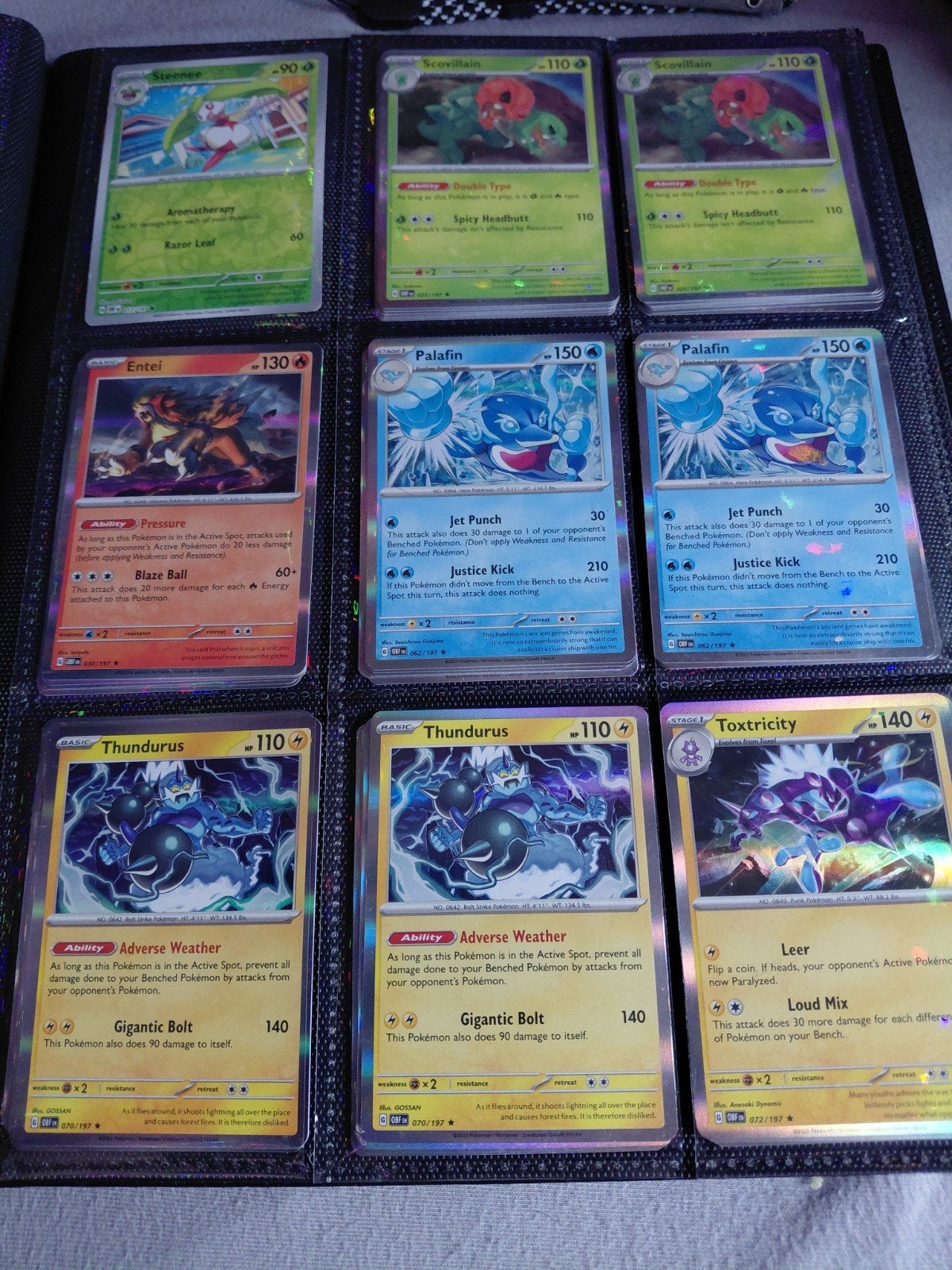 Obf pokemon kaarten Reverse holo holo, Ophalen of Verzenden, Zo goed als nieuw
