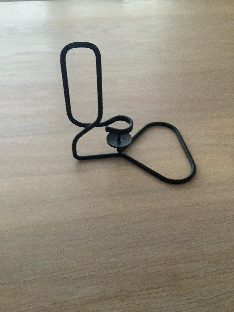 Hay kandelaar, Zwart, Ophalen of Verzenden, Zo goed als nieuw, Metaal