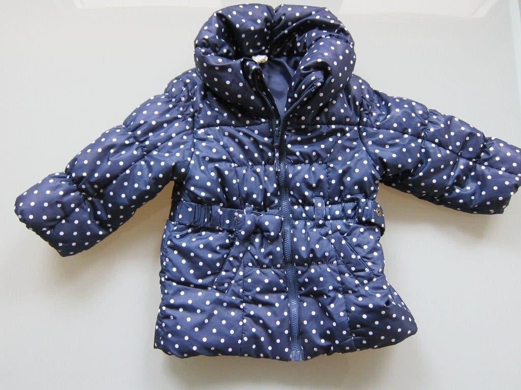 Blauwe tussenjas meisje maat 80, Ophalen, Gebruikt, Meisje, H&M