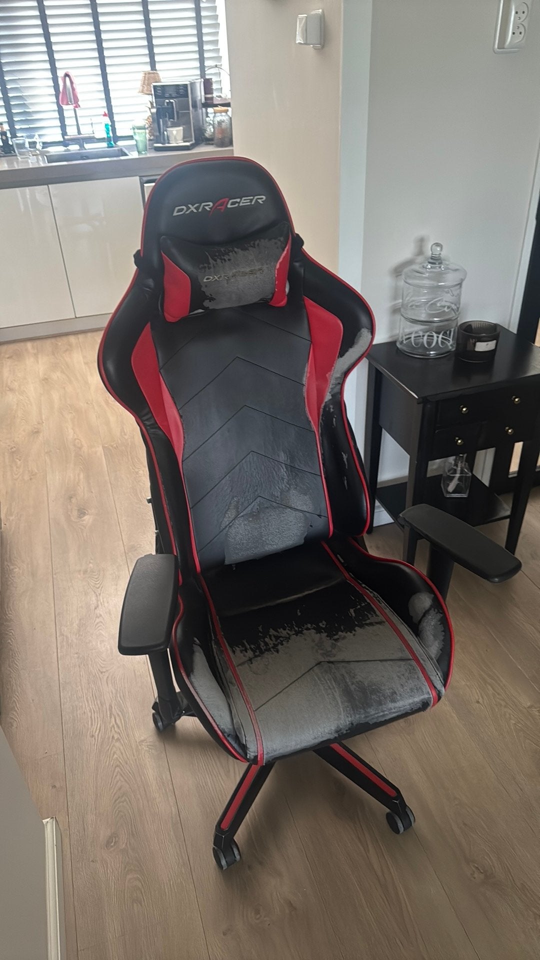 DX Racer gamestoel ( goed gebruikt ), Ophalen, Zo goed als nieuw, Zwart