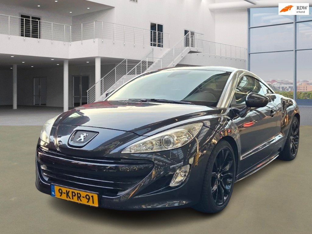 Peugeot RCZ 1.6 THP/200PK/ECC/LEER/CRUISE/NAVI/CRUISE/PSENSO, Auto's, Voorwielaandrijving, Gebruikt, Zwart, 4 cilinders