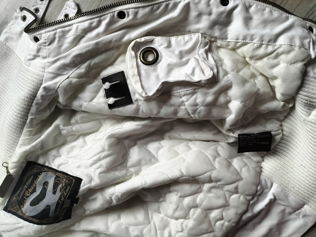 Creme Jas, Kleding | Dames, Jassen | Winter, Ophalen, Zo goed als nieuw, Maat 38/40 (M), Wit