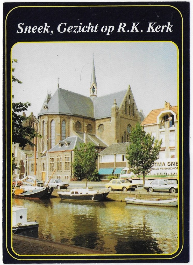Sneek R K Kerk Ongelopen Ansichtkaart (B8245 ), Ophalen of Verzenden, 1980 tot heden, Gelopen, Friesland